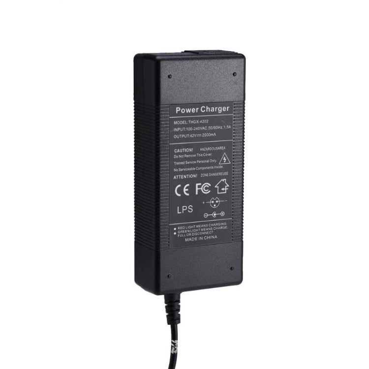 THGX-4202 42V / 2A DC 5.5mm 充電ポート ユニバーサル電動スクーターパワーアダプター リチウムバッテリーチャージャー Xiaomi Mijia M365 & Ninebot ES2 / ES4用、EUプラグ、USプラグ、UKプラグ、AUプラグ