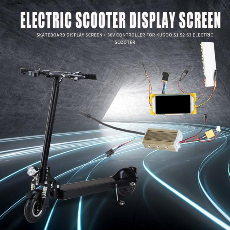 電動スクーター LEDディスプレイスクリーン メインコントロールボード交換用アクセサリー Kugoo S1 / S2 / S3シリーズ用、コントローラー＋ディスプレイ