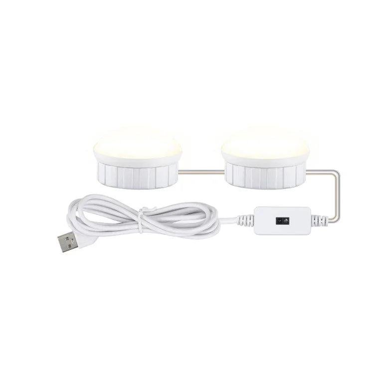 LEDメイクアップミラーライト 美容用補助光 ハンドスイープセンサー付きミラー前照明、2灯、6灯、10灯、14灯