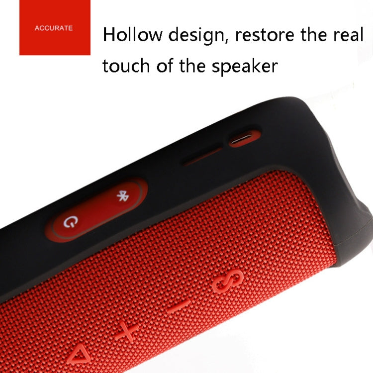 JBA-F5 Bluetoothスピーカーケース 環境に優しいシリコン保護シェル JBL Flip 5用、ブラック、レッド、ネイビーブルー
