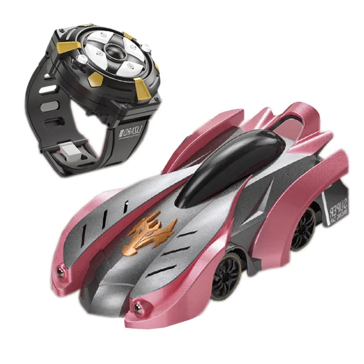 リモコン操作 壁登りカー ミニ電動リモコンカー 子供用おもちゃ、レッドチャージハンドルRC版、レッドフレイムハンドルRC版、ブルーブレイクハンドルRC版、ブルーライトニングハンドルRC版、レッドチャージウォッチRC版