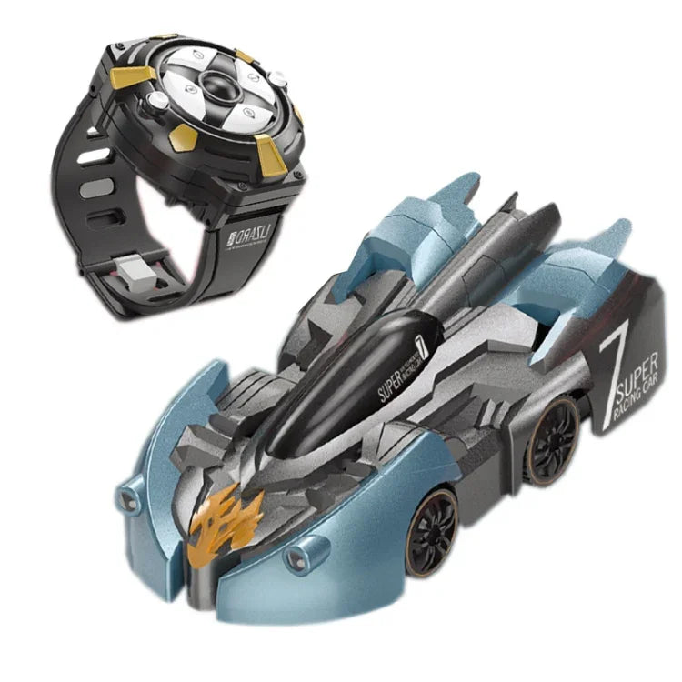 リモコン操作 壁登りカー ミニ電動リモコンカー 子供用おもちゃ、レッドチャージハンドルRC版、レッドフレイムハンドルRC版、ブルーブレイクハンドルRC版、ブルーライトニングハンドルRC版、レッドチャージウォッチRC版