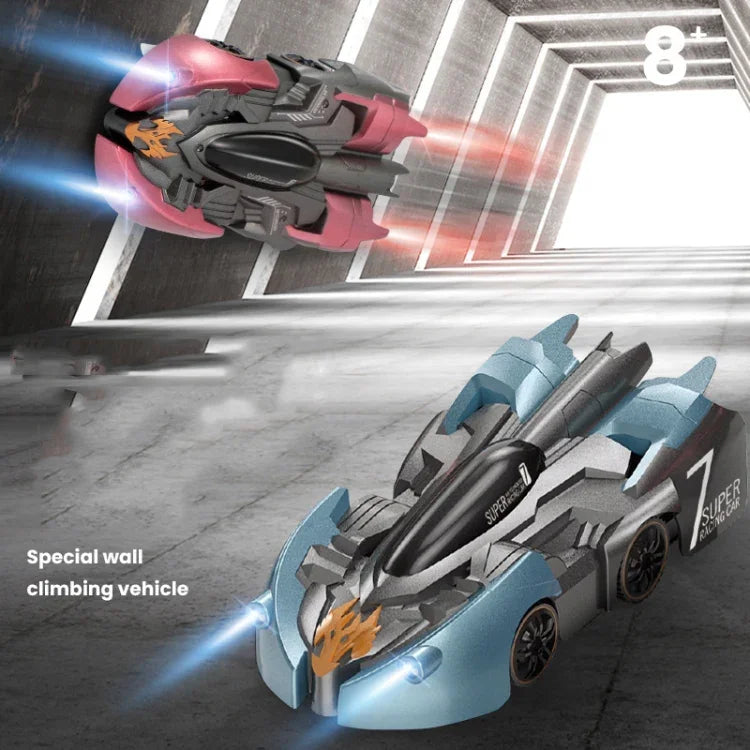 リモコン操作 壁登りカー ミニ電動リモコンカー 子供用おもちゃ、レッドチャージハンドルRC版、レッドフレイムハンドルRC版、ブルーブレイクハンドルRC版、ブルーライトニングハンドルRC版、レッドチャージウォッチRC版
