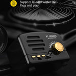 BT01 レトロBluetoothワイヤレスミニスピーカー ポータブルラジオ TFカード対応、ピンク、ブルー、ブラック、レッド、木目調