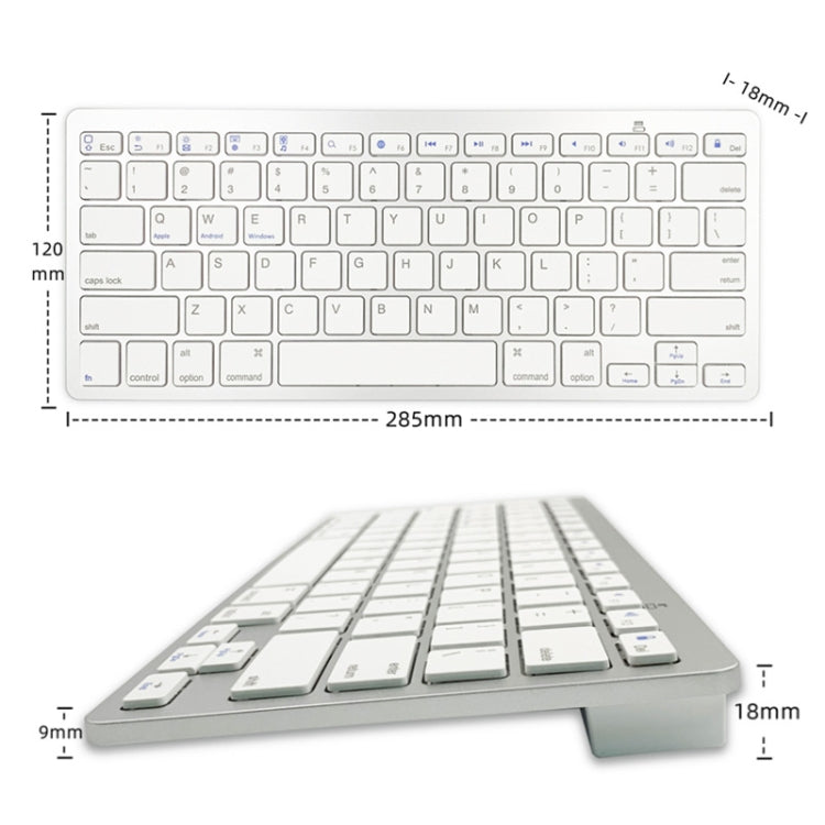 X5 Bluetooth 3.0 ワイヤレス 78キー 外国語小型キーボード イタリア語、繁体字、英語、タイ語