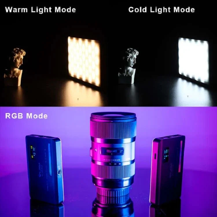 Ulanzi VL120 RGB フルカラー RGB SLRカメラ撮影用ライブフォトビデオ小型ライト、VL120 RGB