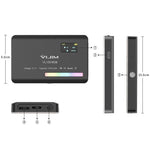 Ulanzi VL120 RGB フルカラー RGB SLRカメラ撮影用ライブフォトビデオ小型ライト、VL120 RGB