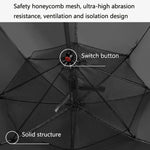 9033 Sun and Rain Dual-purpose Umbrella Multi-function Fan Titanium Silver Glue Sunscreen and UV Protection Long Handle Umbrella, Pink, Black, Ink Green