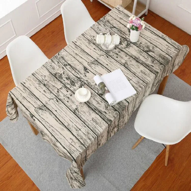 模造樹皮コットンリネンテーブルクロス 60x60cm、90x90cm、100x140cm、140x140cm、140x180cm、140x200cm、140x220cm、70x70cm、120x120cm、120x160cm、140x250cm、50x80cm
