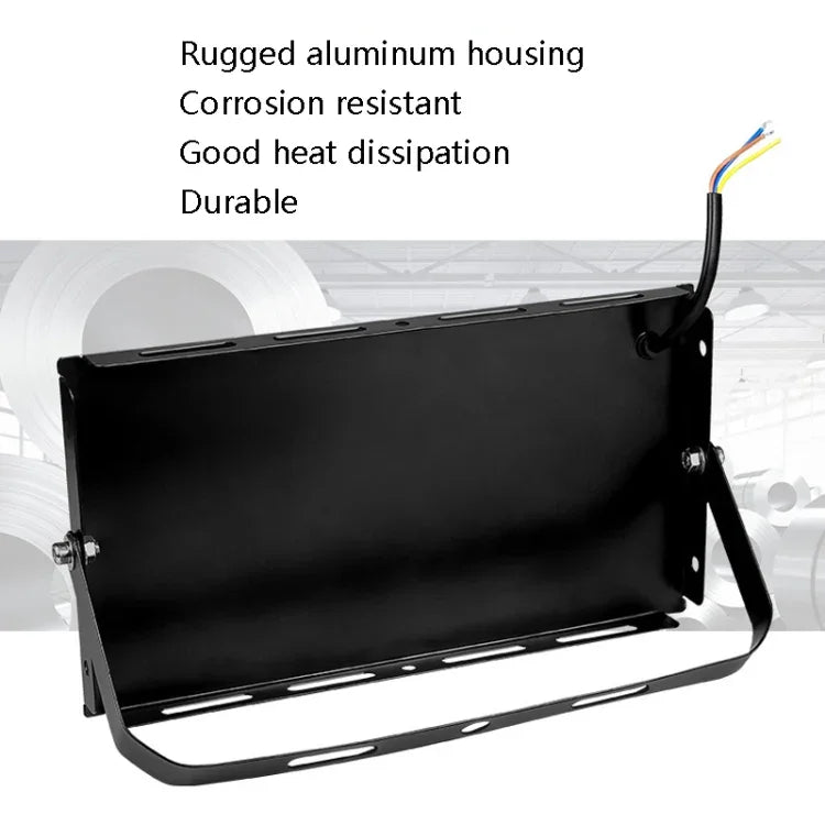 防水LED投光器 屋外用ガーデンライト 建設現場照明 プロジェクションライト、仕様：100W 96ビーズ（クールホワイト）