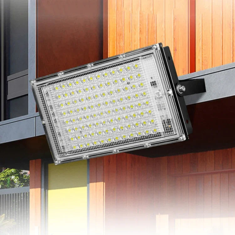 防水LED投光器 屋外用ガーデンライト 建設現場照明 プロジェクションライト、仕様：100W 96ビーズ（クールホワイト）
