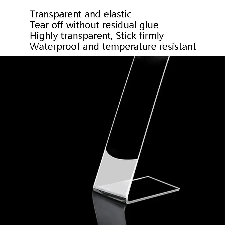透明両面粘着ナノテープ 水洗い可能跡が残らないテープ、1x30x1000mm、1x30x2000mm、1x30x3000mm、2x30x1000mm、2x30x2000mm、2mm x 3cm x 3m、2x30x5000mm