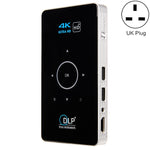 C6 1G+8G Androidシステム インテリジェント DLP HD ミニプロジェクター ポータブルホームスマホプロジェクター、USプラグ（ブラック）、EUプラグ（ブラック）、UKプラグ（ブラック）、AUプラグ（ブラック）、USプラグ（ホワイト）、AUプラグ（ホワイト）