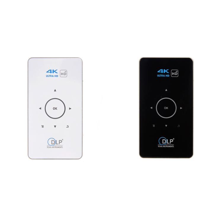 C6 2GB+32GB Androidスマート DLP HD プロジェクター ミニワイヤレスプロジェクター、USプラグ（ブラック）、EUプラグ（ブラック）、UKプラグ（ブラック）、AUプラグ（ブラック）、USプラグ（ホワイト）、UKプラグ（ホワイト）、AUプラグ（ホワイト）