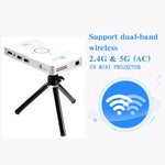 C6 2GB+32GB Androidスマート DLP HD プロジェクター ミニワイヤレスプロジェクター、USプラグ（ブラック）、EUプラグ（ブラック）、UKプラグ（ブラック）、AUプラグ（ブラック）、USプラグ（ホワイト）、UKプラグ（ホワイト）、AUプラグ（ホワイト）