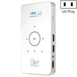 C6 2GB+32GB Androidスマート DLP HD プロジェクター ミニワイヤレスプロジェクター、USプラグ（ブラック）、EUプラグ（ブラック）、UKプラグ（ブラック）、AUプラグ（ブラック）、USプラグ（ホワイト）、UKプラグ（ホワイト）、AUプラグ（ホワイト）
