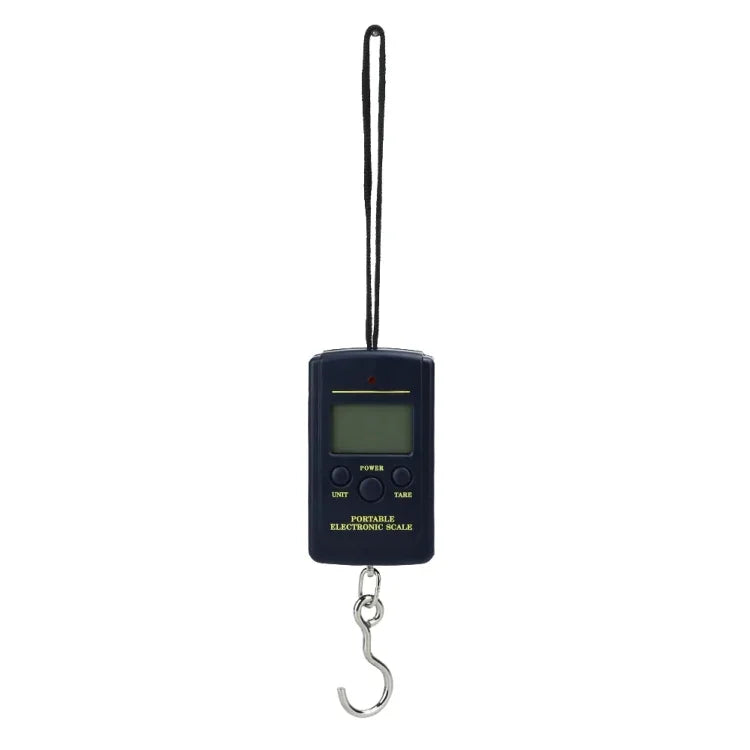 10g ミニデジタル釣りスケール トラベル用計量スチールヤード 吊り下げ式電子フックスケール キッチン計量ツール 容量：40kg バックライトなし40kg バックライト付き40kg