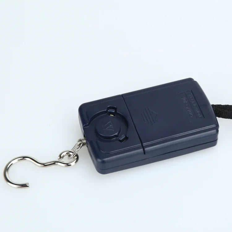 10g ミニデジタル釣りスケール トラベル用計量スチールヤード 吊り下げ式電子フックスケール キッチン計量ツール 容量：40kg バックライトなし40kg バックライト付き40kg