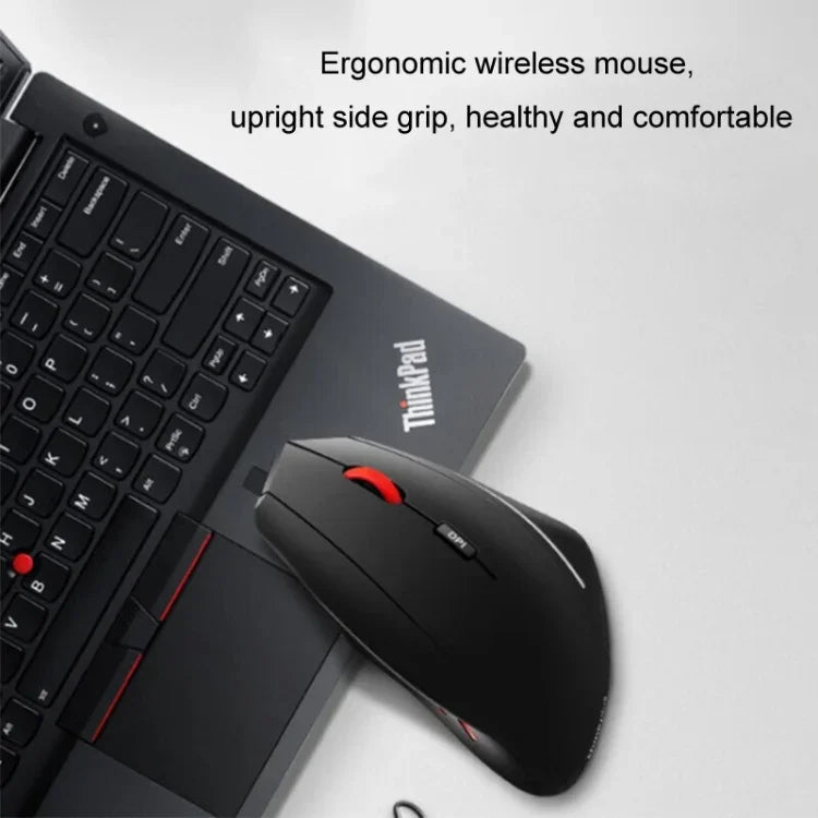 Lenovo Thinkbook ワイヤレスマウス エルゴノミクスデザイン サイドグリップマウス、サイドグリップマウス
