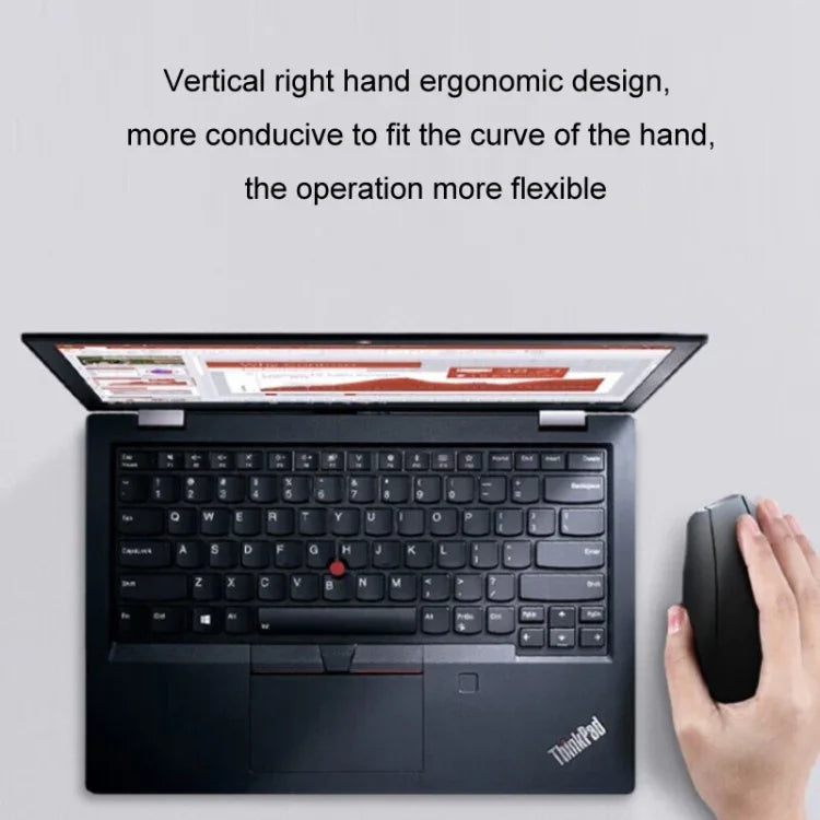 Lenovo Thinkbook ワイヤレスマウス エルゴノミクスデザイン サイドグリップマウス、サイドグリップマウス