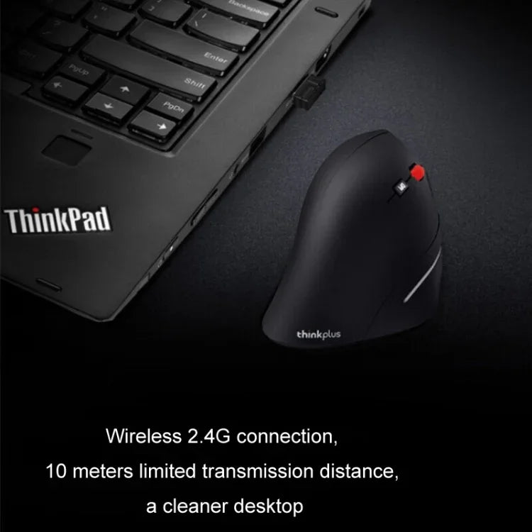Lenovo Thinkbook ワイヤレスマウス エルゴノミクスデザイン サイドグリップマウス、サイドグリップマウス