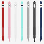 2セット 4イン1 スタイラスシリコン保護カバー + 紛失防止ロープセット Apple Pencil 1用、翡翠ホワイト、インクブラック、ミントグリーン、フレッシュピンク、レッド、ミッドナイトブルー、ビジネスグレー