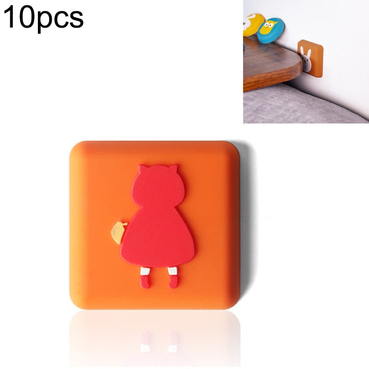 10個セット 壁ドアハンドル用クラッシュパッド シリコンクッションパッド