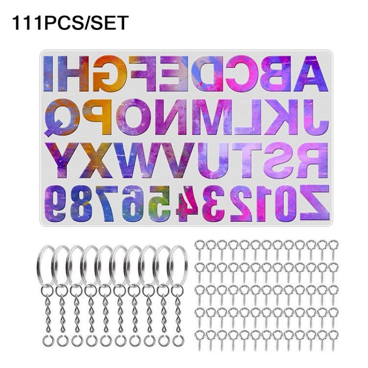 111ピースセット DIYミラーシリコンペンダントモールド クリスタルエポキシキーペンダントセット 111ピースセット