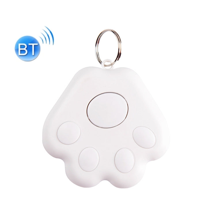 HYC-09 犬の足跡型Bluetooth迷子防止デバイス ペット追跡ロケーター キーチェーン スマートサーチ 双方向アラーム2個セット、ライトブルー、グリーン、ピンク、レッド、ダークブルー、ダークグレー、ブラック、ホワイト