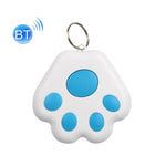 HYC-09 犬の足跡型Bluetooth迷子防止デバイス ペット追跡ロケーター キーチェーン スマートサーチ 双方向アラーム2個セット、ライトブルー、グリーン、ピンク、レッド、ダークブルー、ダークグレー、ブラック、ホワイト