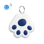 HYC-09 犬の足跡型Bluetooth迷子防止デバイス ペット追跡ロケーター キーチェーン スマートサーチ 双方向アラーム2個セット、ライトブルー、グリーン、ピンク、レッド、ダークブルー、ダークグレー、ブラック、ホワイト