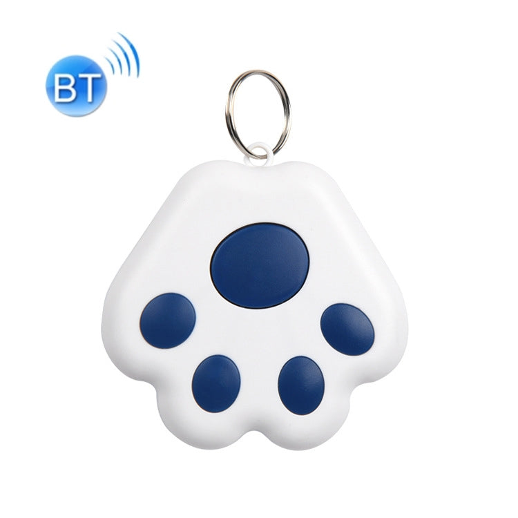 HYC-09 犬の足跡型Bluetooth迷子防止デバイス ペット追跡ロケーター キーチェーン スマートサーチ 双方向アラーム2個セット、ライトブルー、グリーン、ピンク、レッド、ダークブルー、ダークグレー、ブラック、ホワイト
