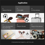 HYC-09 犬の足跡型Bluetooth迷子防止デバイス ペット追跡ロケーター キーチェーン スマートサーチ 双方向アラーム2個セット、ライトブルー、グリーン、ピンク、レッド、ダークブルー、ダークグレー、ブラック、ホワイト