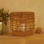 USB Square Sepak Takraw Table Lamp Bedroom Bedside Decorative Light, Spec:, Button Switch+Base, Dimming Switch+Base