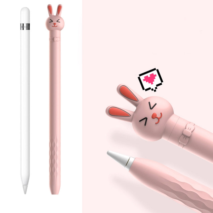 カートゥーンシリコン静電容量式ペン 滑り止め＆落下防止保護カバー、Apple Pencil 1用