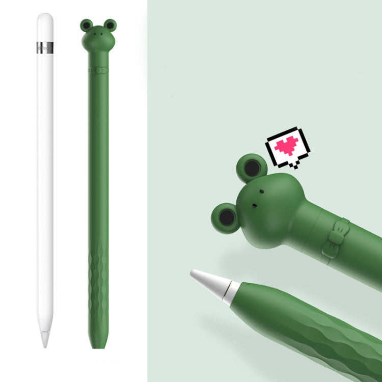 カートゥーンシリコン静電容量式ペン 滑り止め＆落下防止保護カバー、Apple Pencil 1用