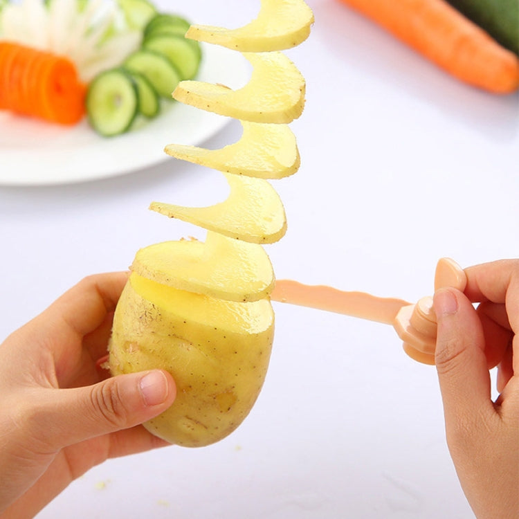 ニンジンスパイラルスライサー 野菜ジャガイモカッター、ニンジンスパイラルスライサー（ブルー）