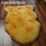 純粋な本物のウールソファクッション ファー全体シープスキンカーペット 窓飾りマット 60x90cm、65x100cm、65x110cm、80x120cm