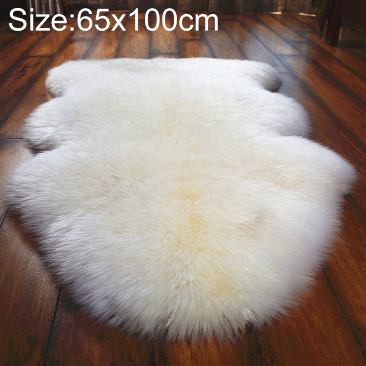 純粋な本物のウールソファクッション ファー全体シープスキンカーペット 窓飾りマット 60x90cm、65x100cm、65x110cm、80x120cm