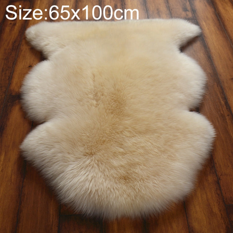 純粋な本物のウールソファクッション ファー全体シープスキンカーペット 窓飾りマット 60x90cm、65x100cm、65x110cm、80x120cm