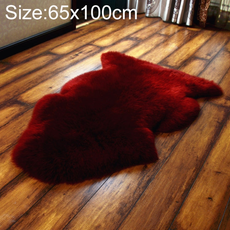 純粋な本物のウールソファクッション ファー全体シープスキンカーペット 窓飾りマット 60x90cm、65x100cm、65x110cm、80x120cm