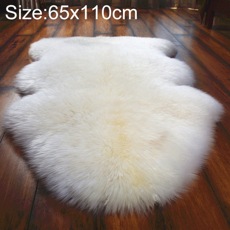 純粋な本物のウールソファクッション ファー全体シープスキンカーペット 窓飾りマット 60x90cm、65x100cm、65x110cm、80x120cm
