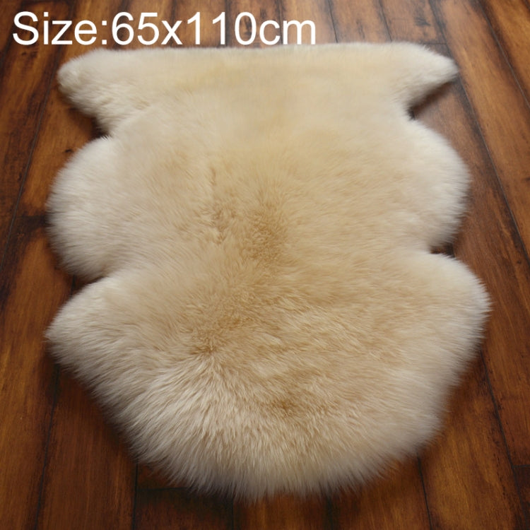 純粋な本物のウールソファクッション ファー全体シープスキンカーペット 窓飾りマット 60x90cm、65x100cm、65x110cm、80x120cm