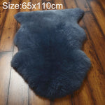 純粋な本物のウールソファクッション ファー全体シープスキンカーペット 窓飾りマット 60x90cm、65x100cm、65x110cm、80x120cm
