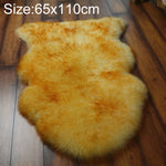 純粋な本物のウールソファクッション ファー全体シープスキンカーペット 窓飾りマット 60x90cm、65x100cm、65x110cm、80x120cm