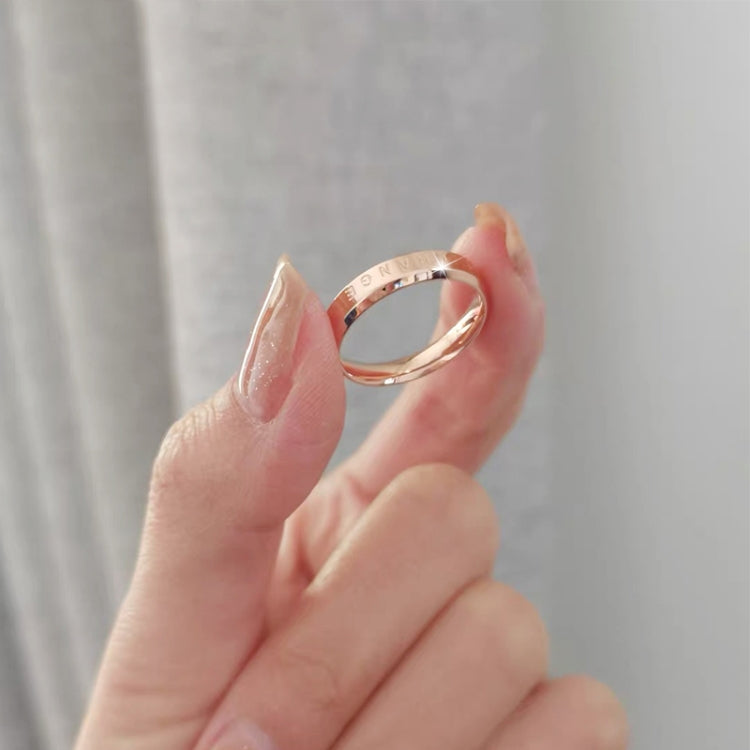 ファッションシンプルナロー BE THECHANGE リング 電気めっき 18k チタン鋼 カップルリング、4 USサイズ、5 USサイズ、6 USサイズ、7 USサイズ、8 USサイズ、9 USサイズ、10 USサイズ