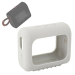 JBL GO3 Bluetoothスピーカー用シリコンカバー ポータブル保護ケース カラビナ付き レッド、ブラック、シルバーグレー、オレンジ、ダークブルー、ミントグリーン、アーミーグリーン