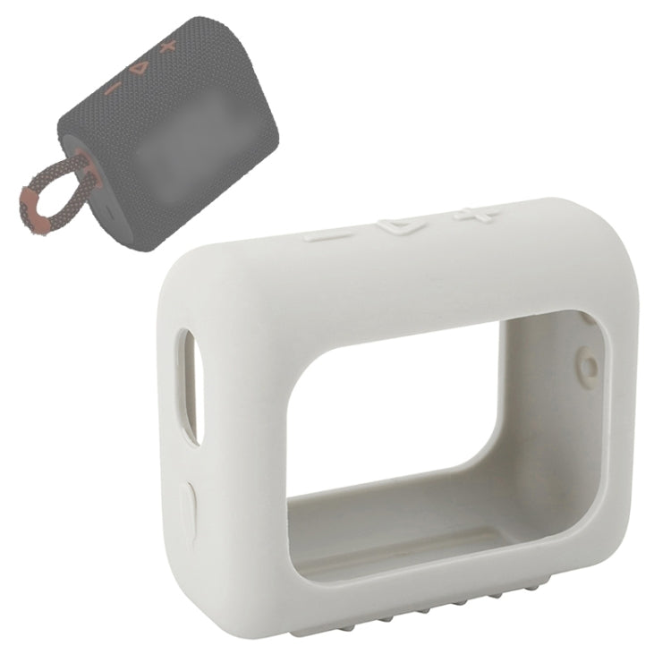 JBL GO3 Bluetoothスピーカー用シリコンカバー ポータブル保護ケース カラビナ付き レッド、ブラック、シルバーグレー、オレンジ、ダークブルー、ミントグリーン、アーミーグリーン
