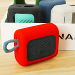 JBL GO3 Bluetoothスピーカー用シリコンカバー ポータブル保護ケース カラビナ付き レッド、ブラック、シルバーグレー、オレンジ、ダークブルー、ミントグリーン、アーミーグリーン