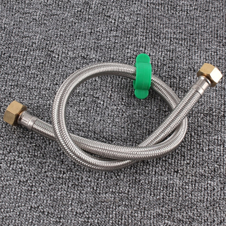 304ステンレススチール金属編みホース トイレ用給湯器用温水・冷水高圧パイプ 4/8インチ DN15接続パイプ、30cmスチールカバー、40cmスチールカバー、50cmスチールカバー、60cmスチールカバー、70cmスチールカバー、80cmスチールカバー、1mスチールカバー、1.2mスチールカバー